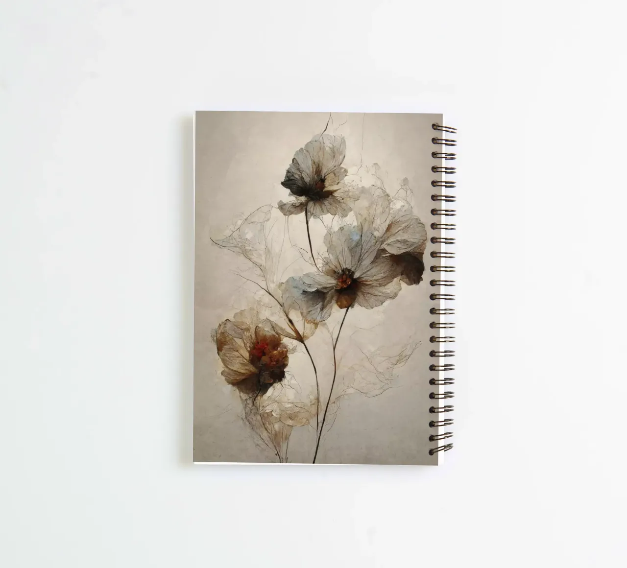 Dry Flowers No 3 spiral notebook by treechild