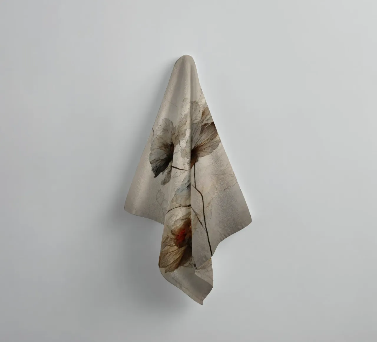 Dry Flowers No 3 asciugamano da bagno da treechild