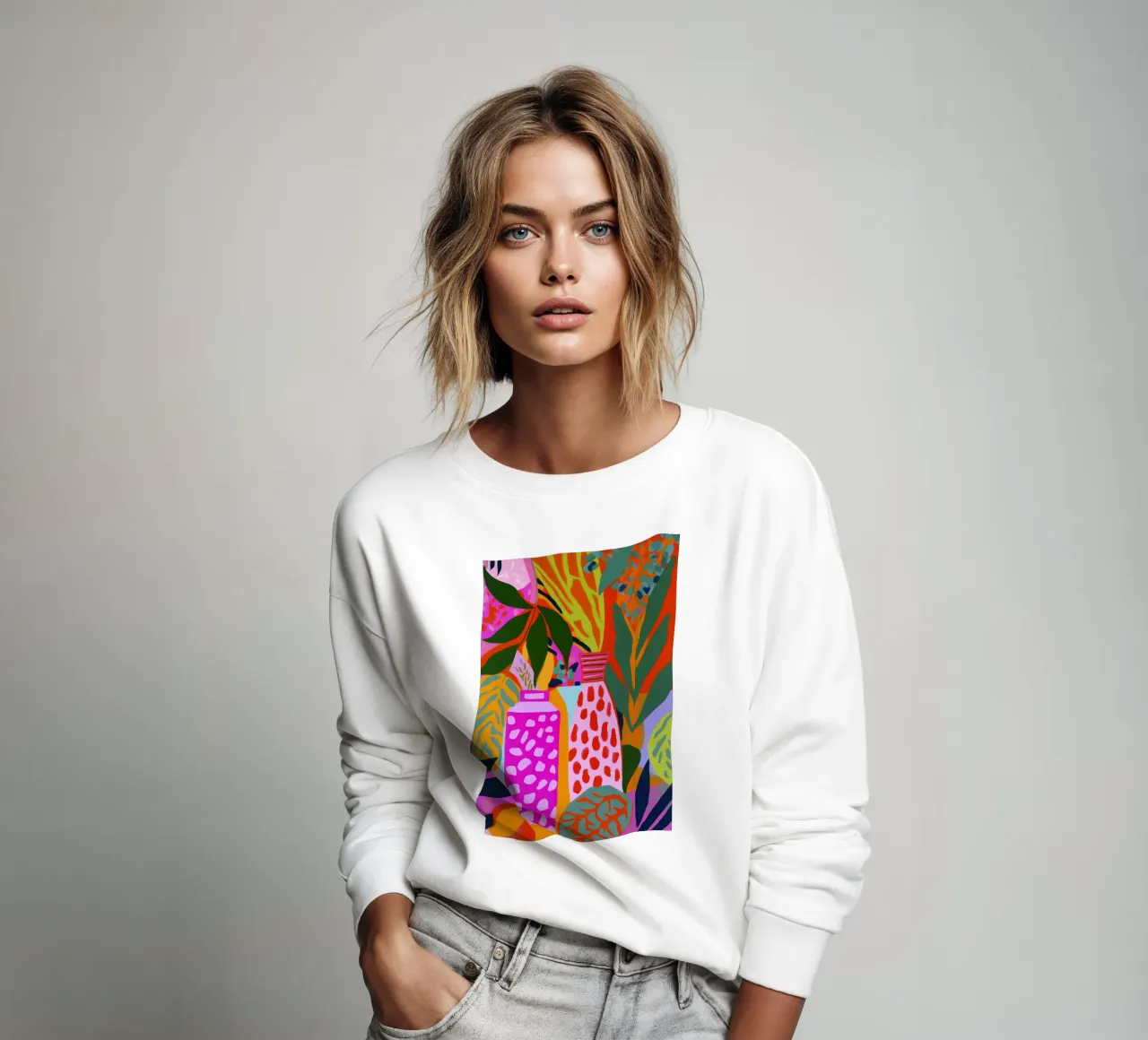 Neon Vases sweatshirt by treechild