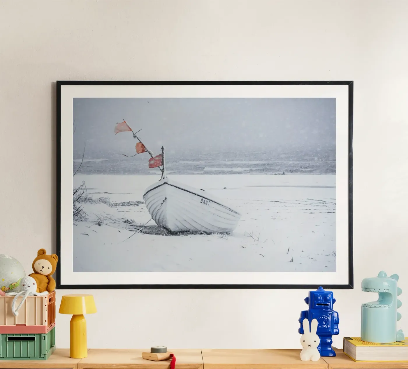 Winter boot poster by inselverliebt Usedom