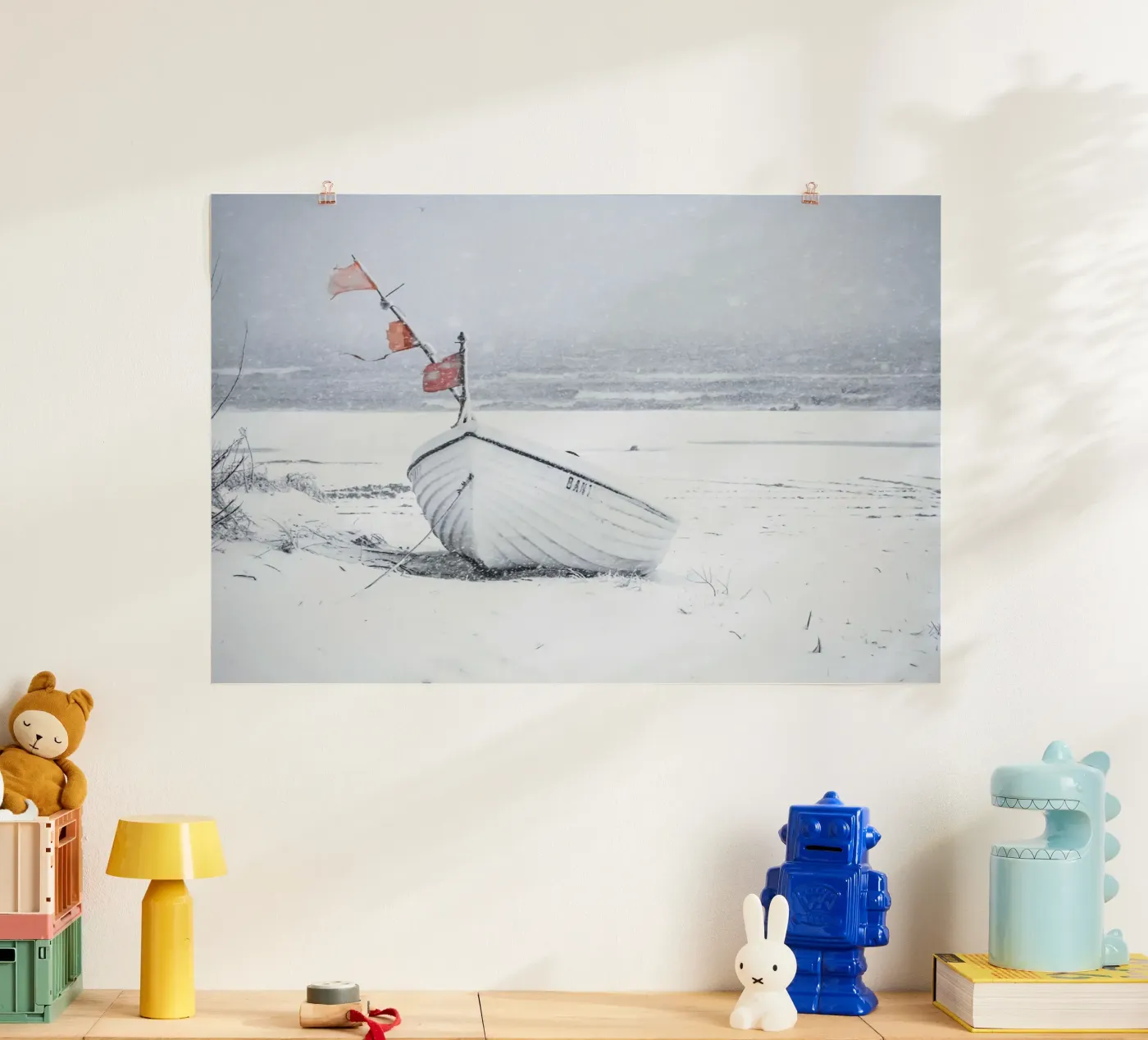 Winter boot poster by inselverliebt Usedom
