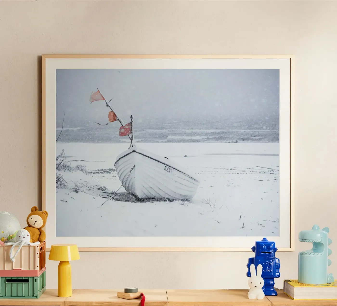 Winter boot poster by inselverliebt Usedom