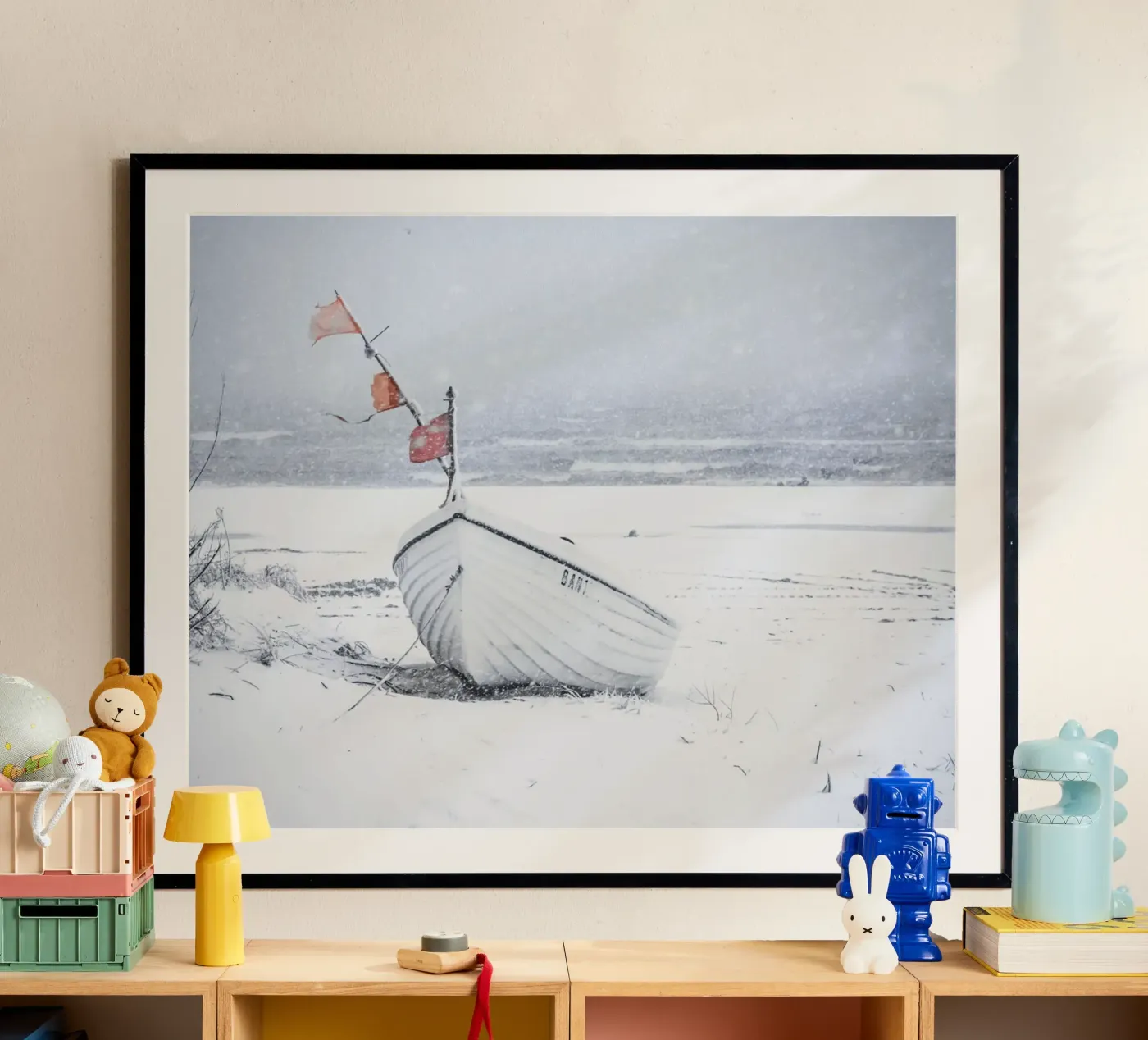 Winter boot poster by inselverliebt Usedom