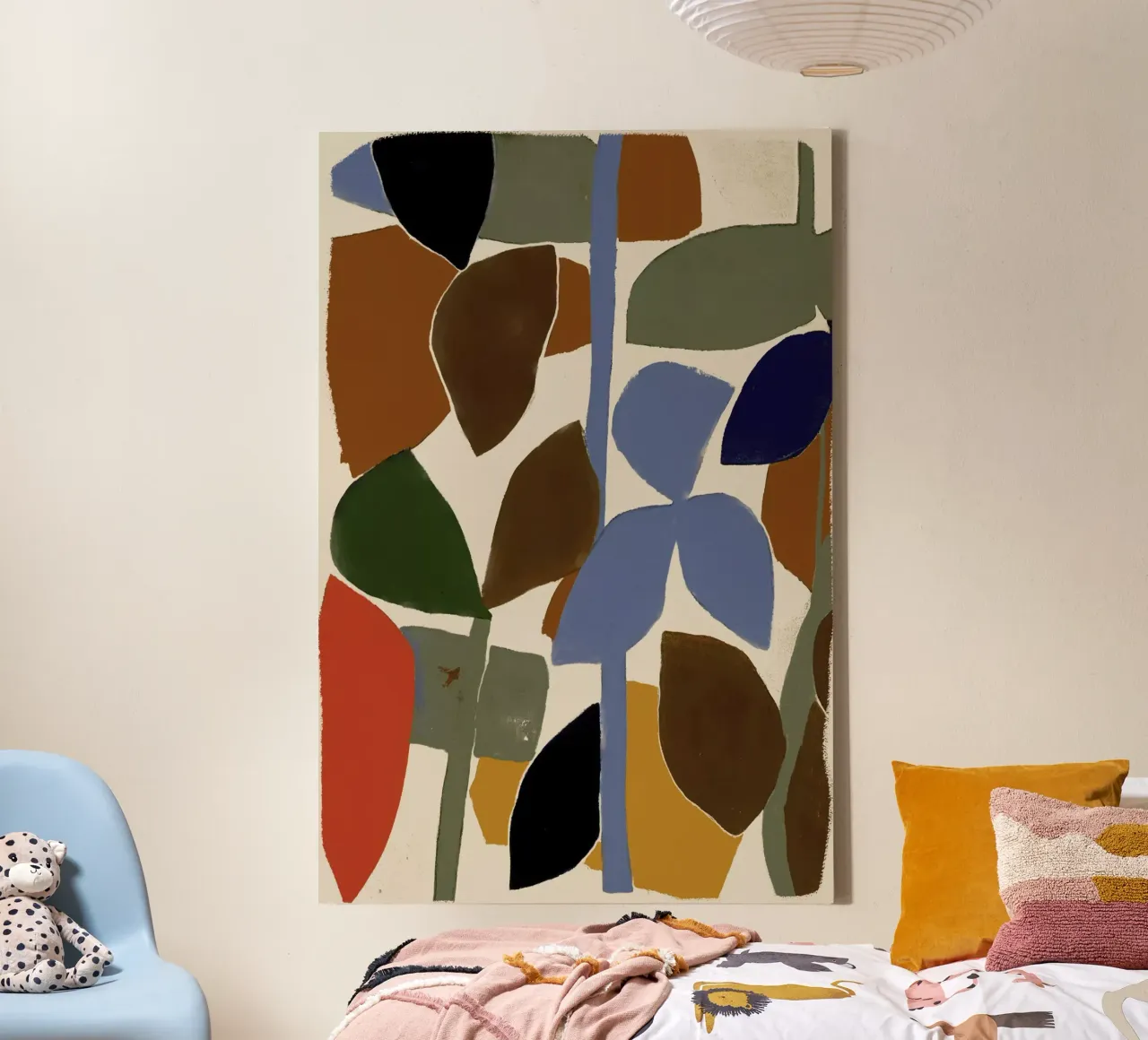 Botanical Impression No 2 tela con Cornice a cassetta da treechild