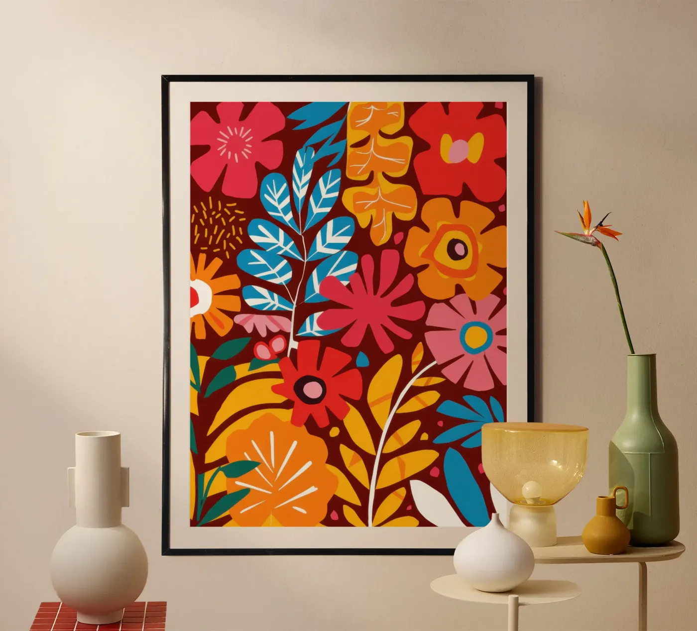 Explosive Jungle Bloom poster by Bare Art