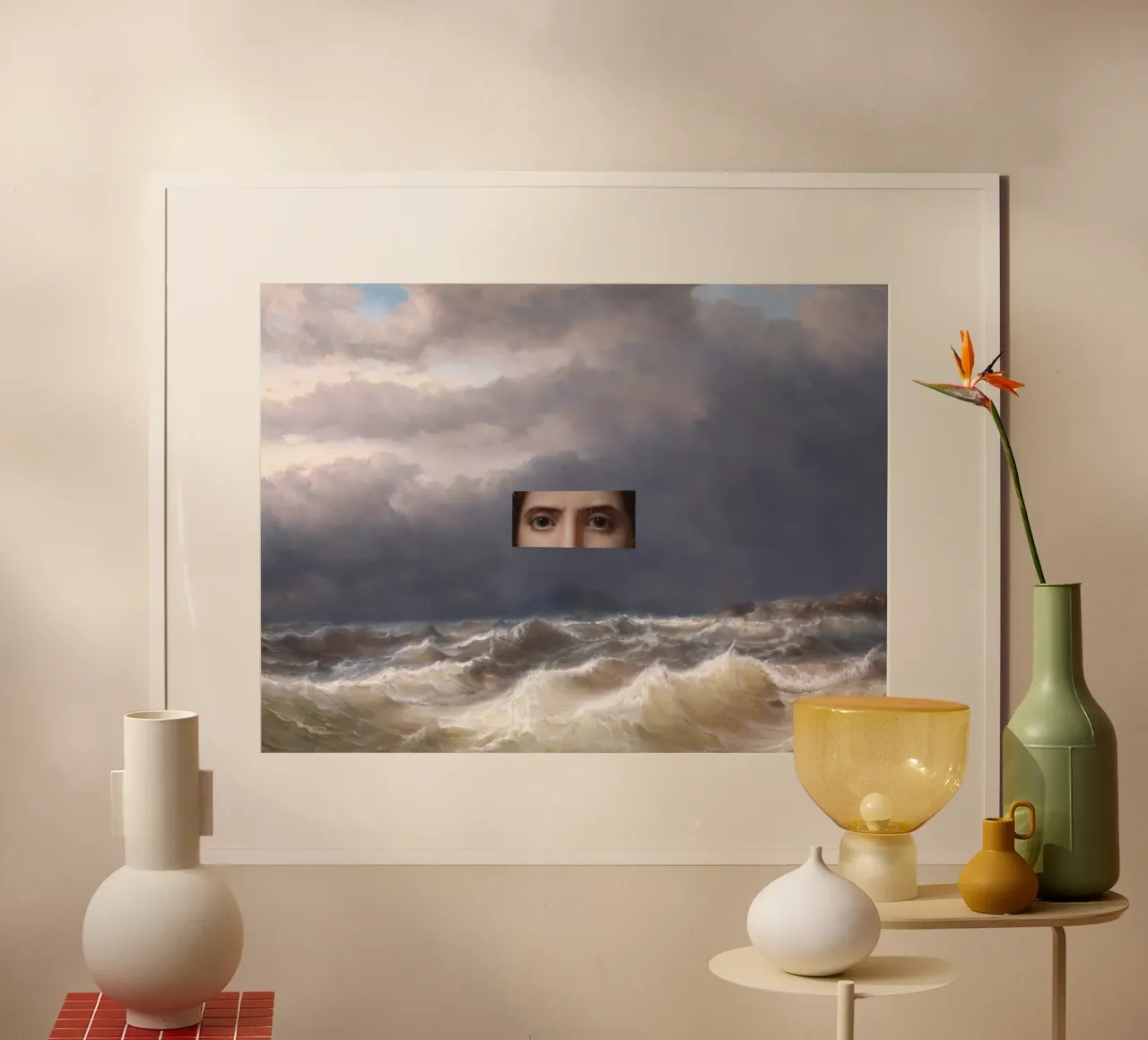 Tempestuous poster con telaio in legno da dulzura