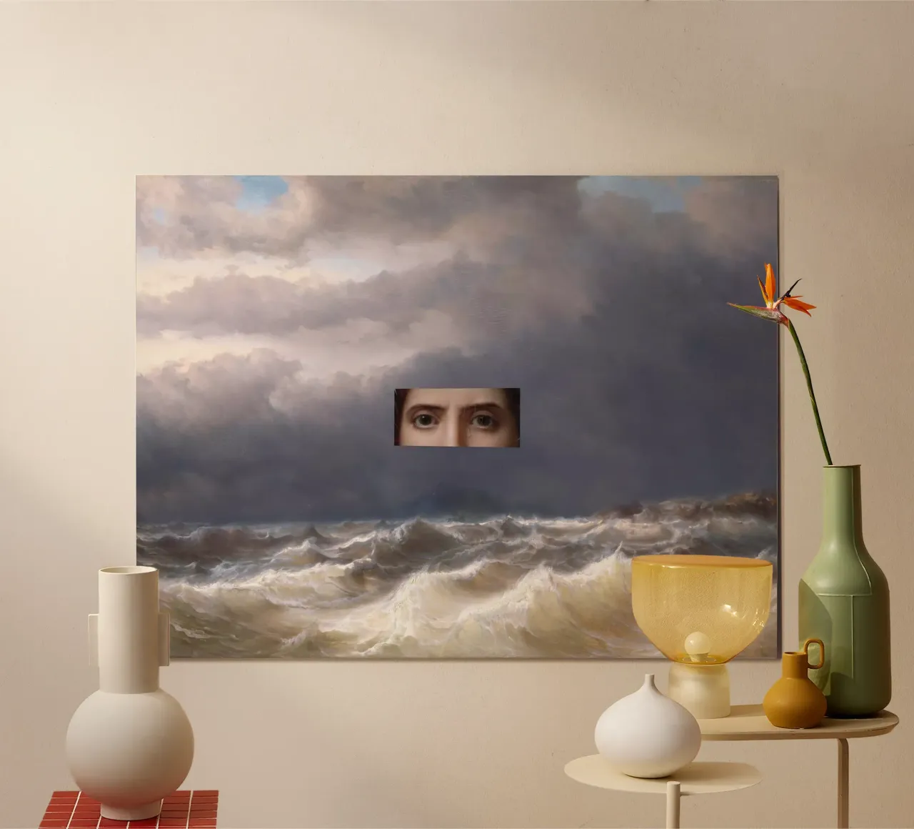 Tempestuous poster con telaio in legno da dulzura