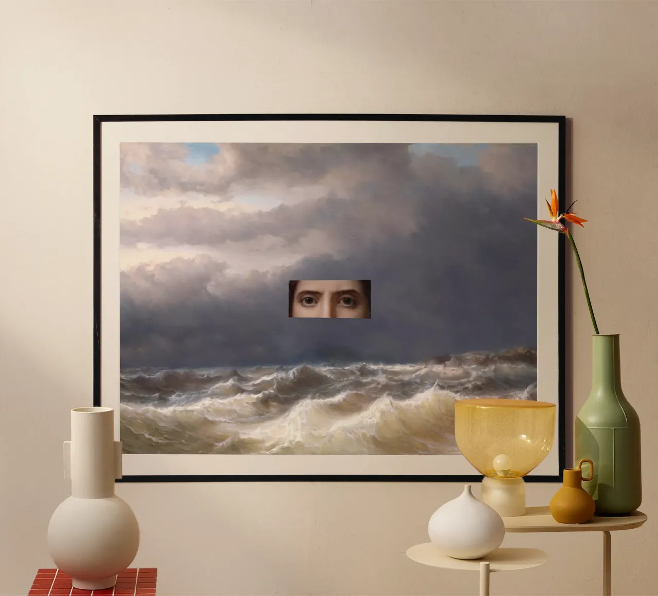Tempestuous poster con telaio in legno da dulzura