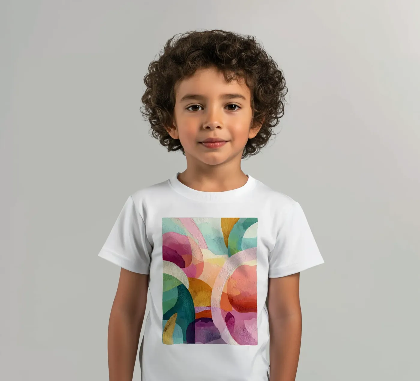 Soft Geometry t-shirt bambini da Hugo