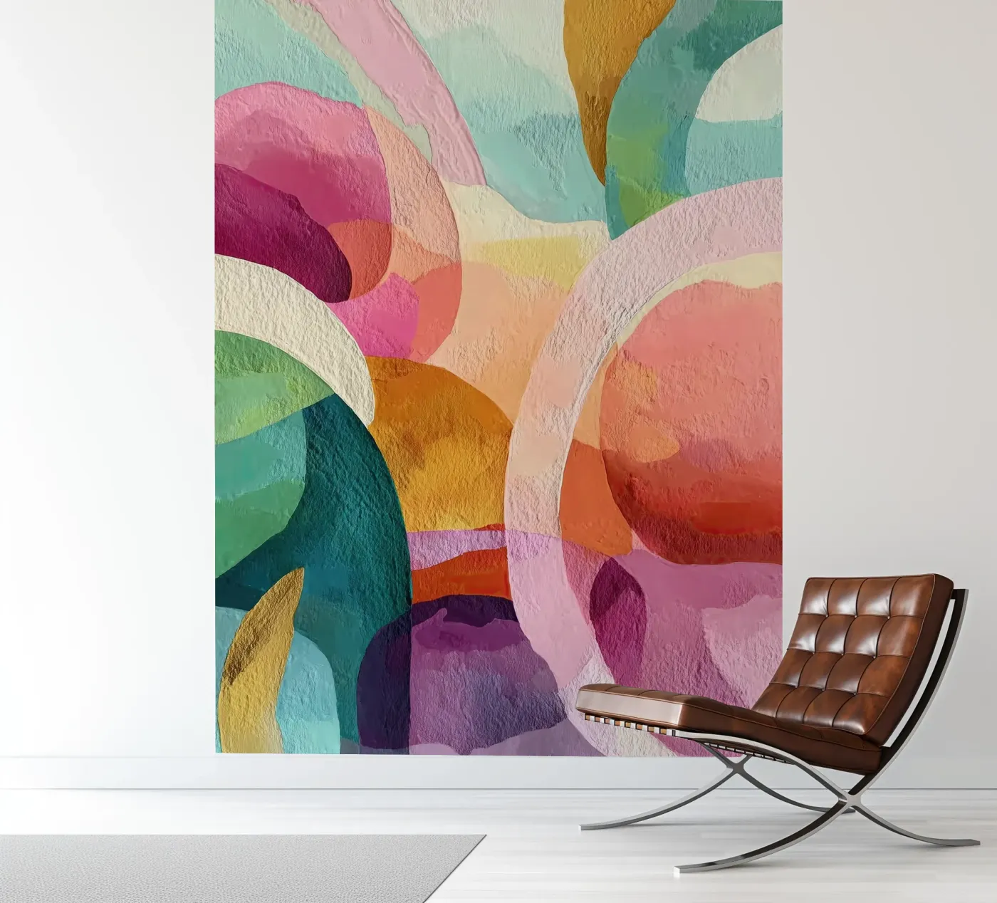 Soft Geometry fotobehang van Hugo