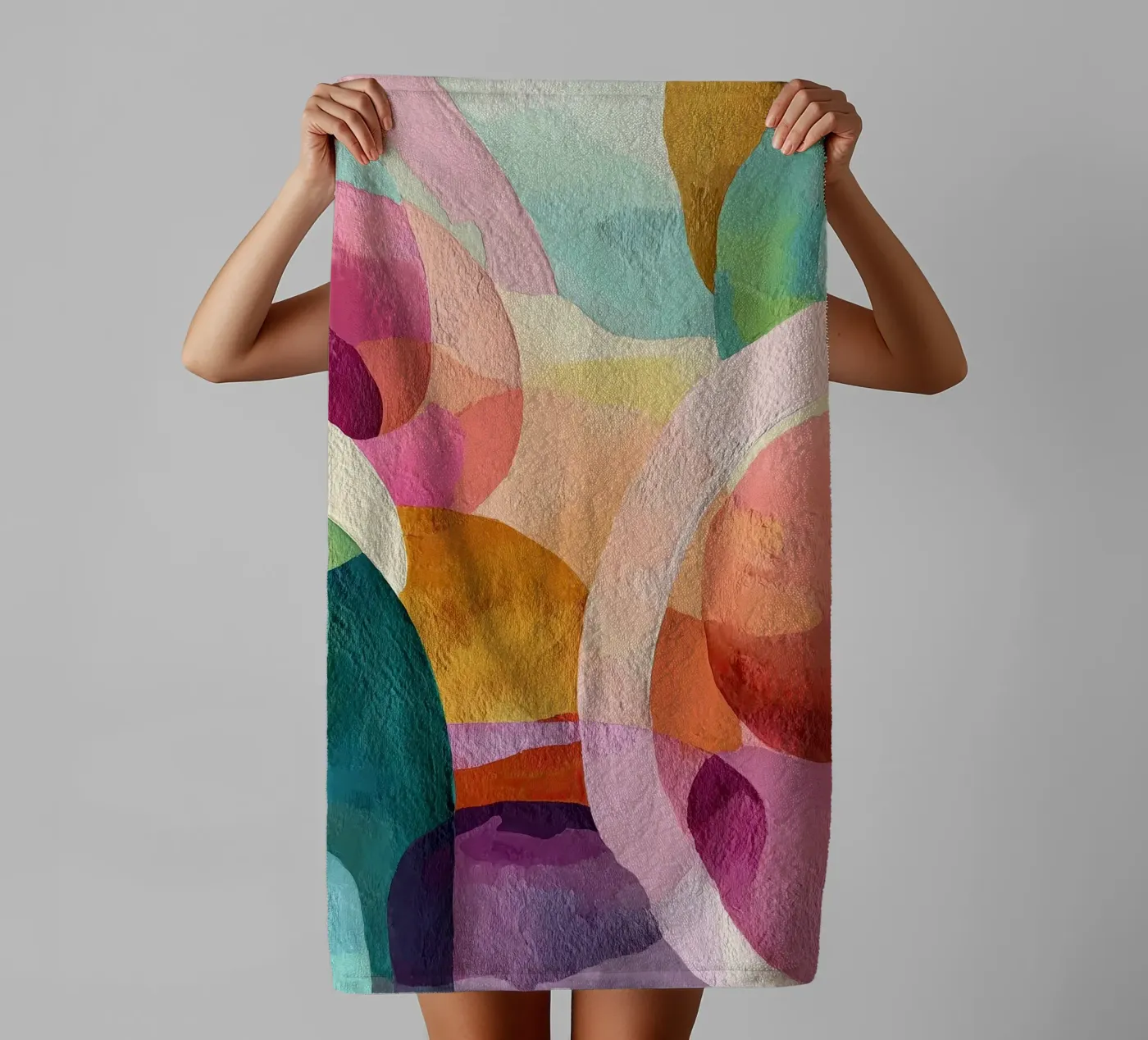 Soft Geometry towel by Hugo