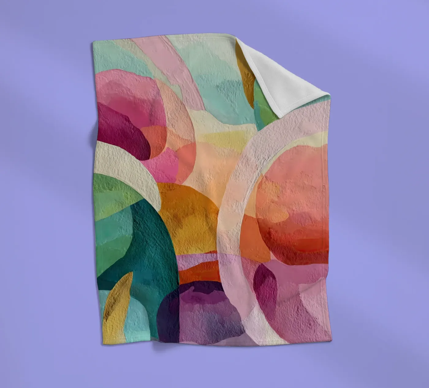 Soft Geometry fleece blanket by Hugo