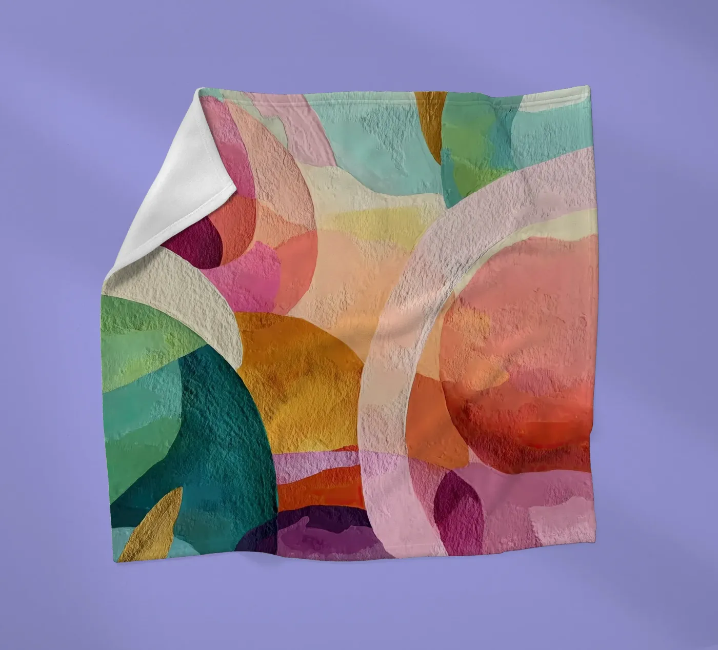 Soft Geometry fleece blanket by Hugo