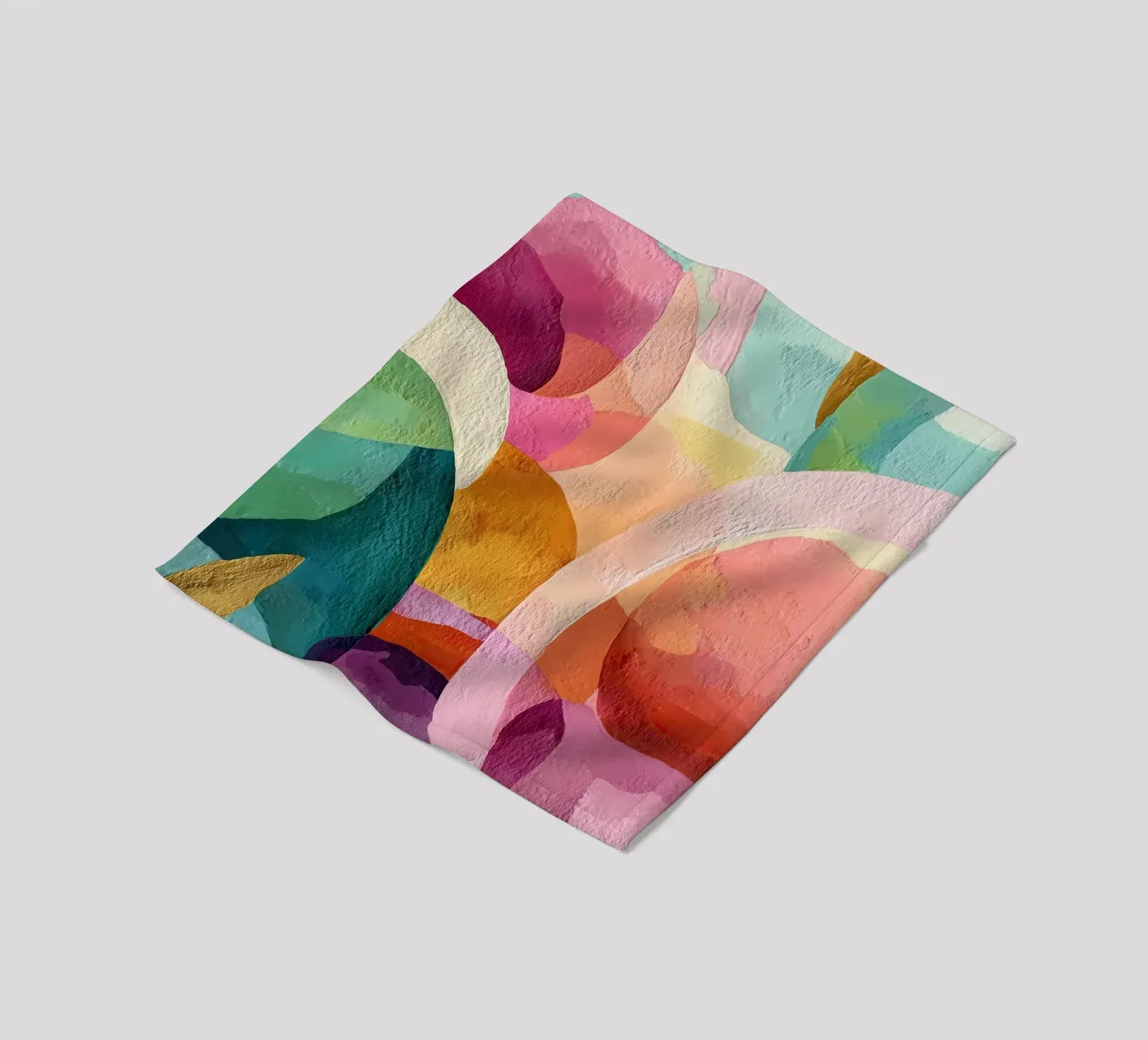 Soft Geometry fleece blanket by Hugo