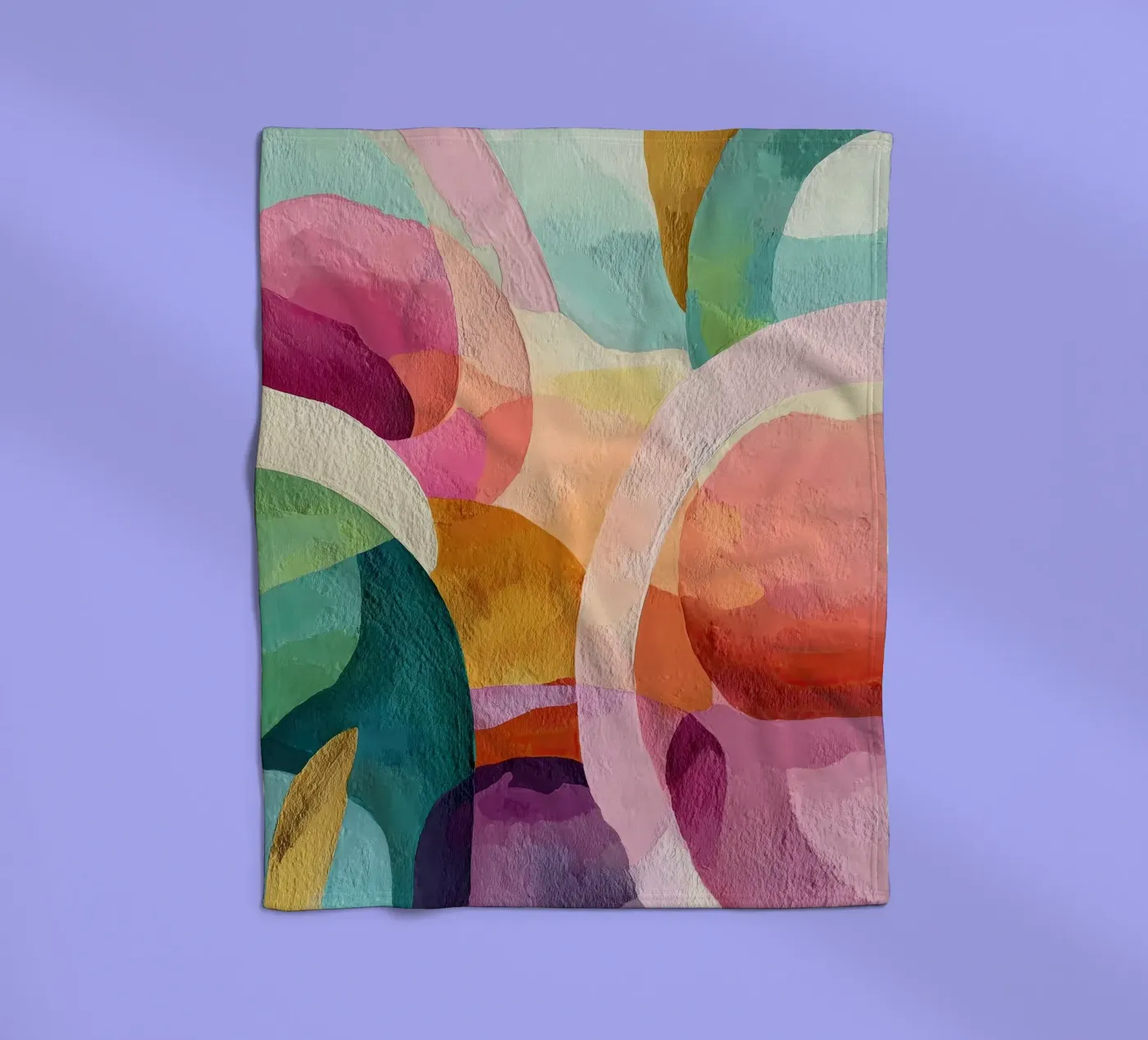 Soft Geometry fleece blanket by Hugo