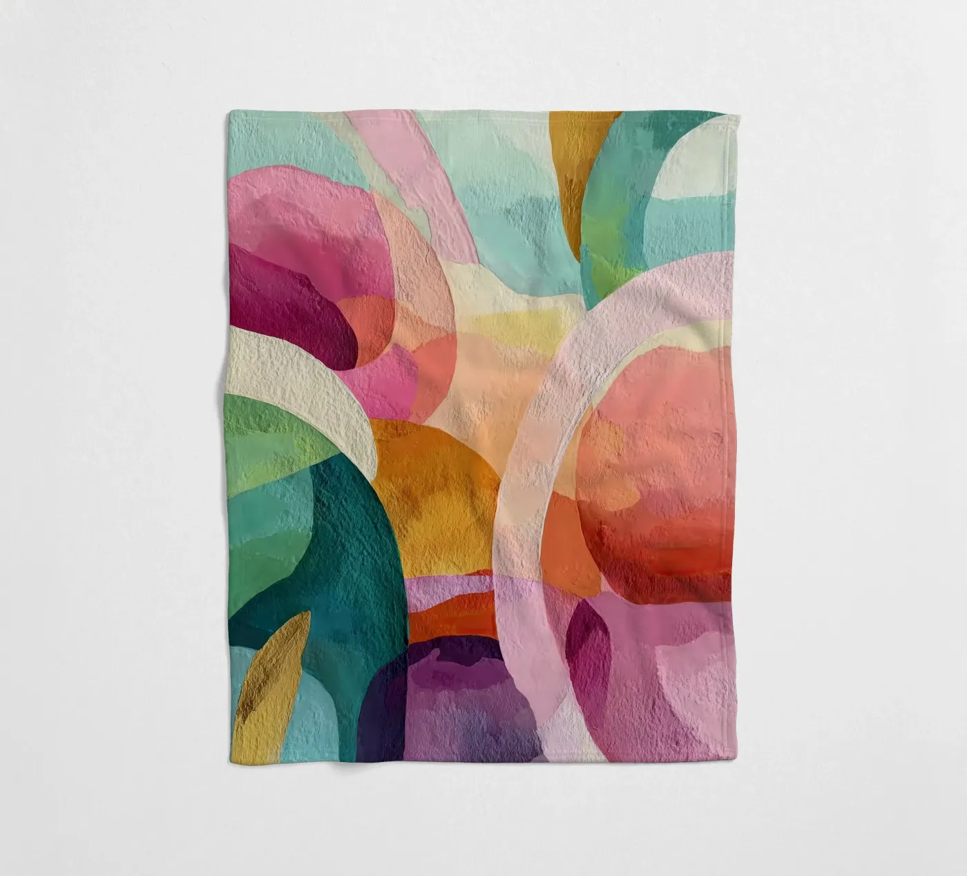 Soft Geometry fleece blanket by Hugo
