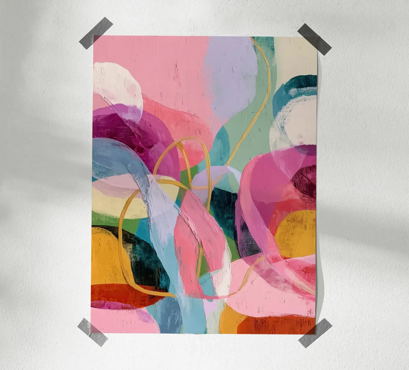 Abstract Bloom poster by Hugo