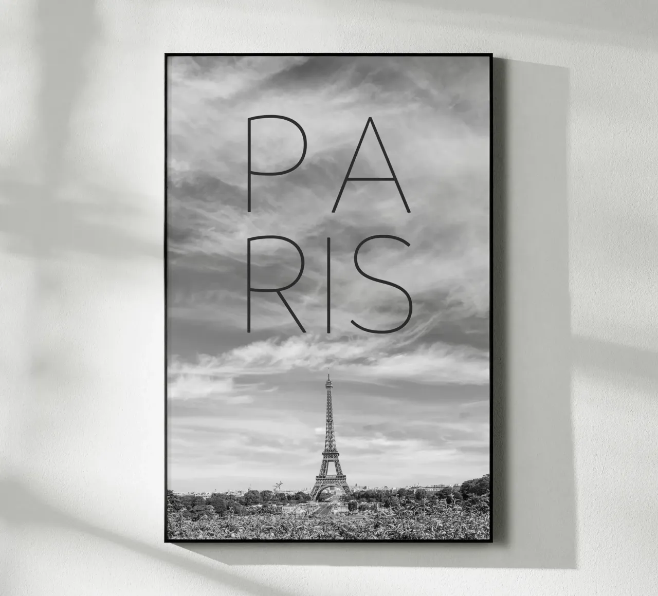 PARÍS Torre Eiffel | Texto y Skyline metacrilato de Melanie Viola