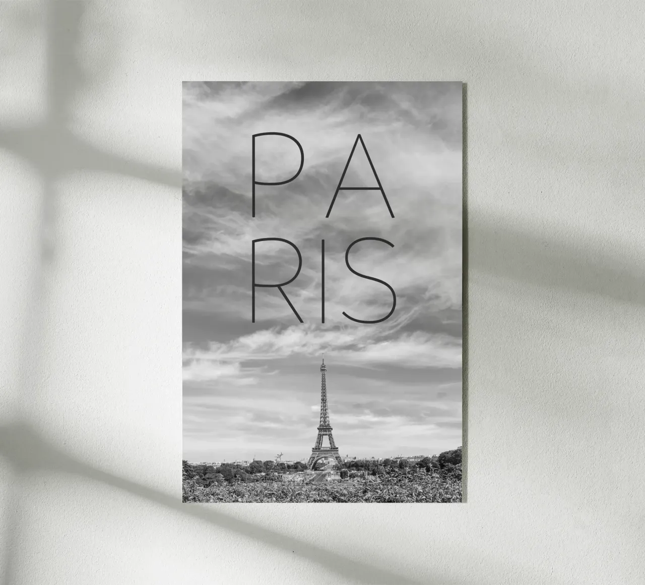 PARIGI Torre Eiffel | Testo & Skyline plexiglass da Melanie Viola