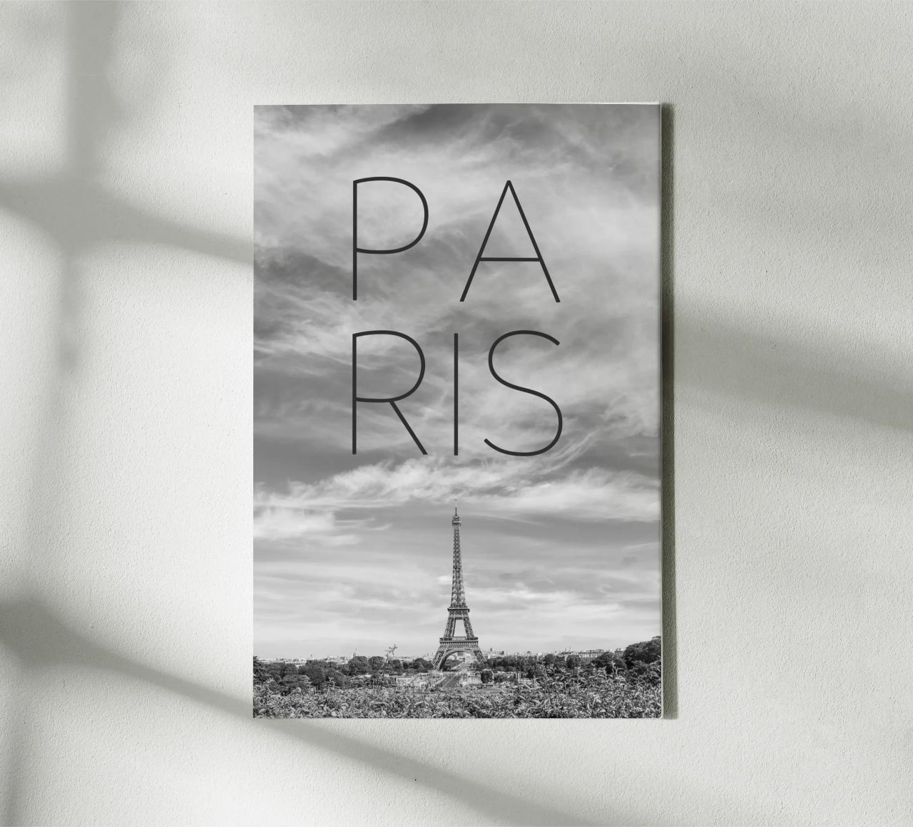 PARIGI Torre Eiffel | Testo & Skyline tela da Melanie Viola