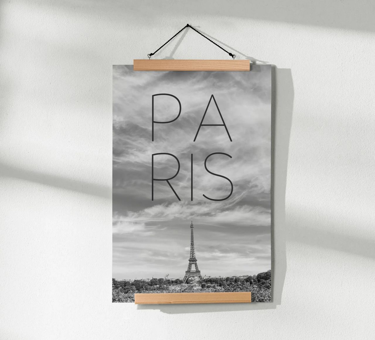 PARIGI Torre Eiffel | Testo & Skyline poster da Melanie Viola
