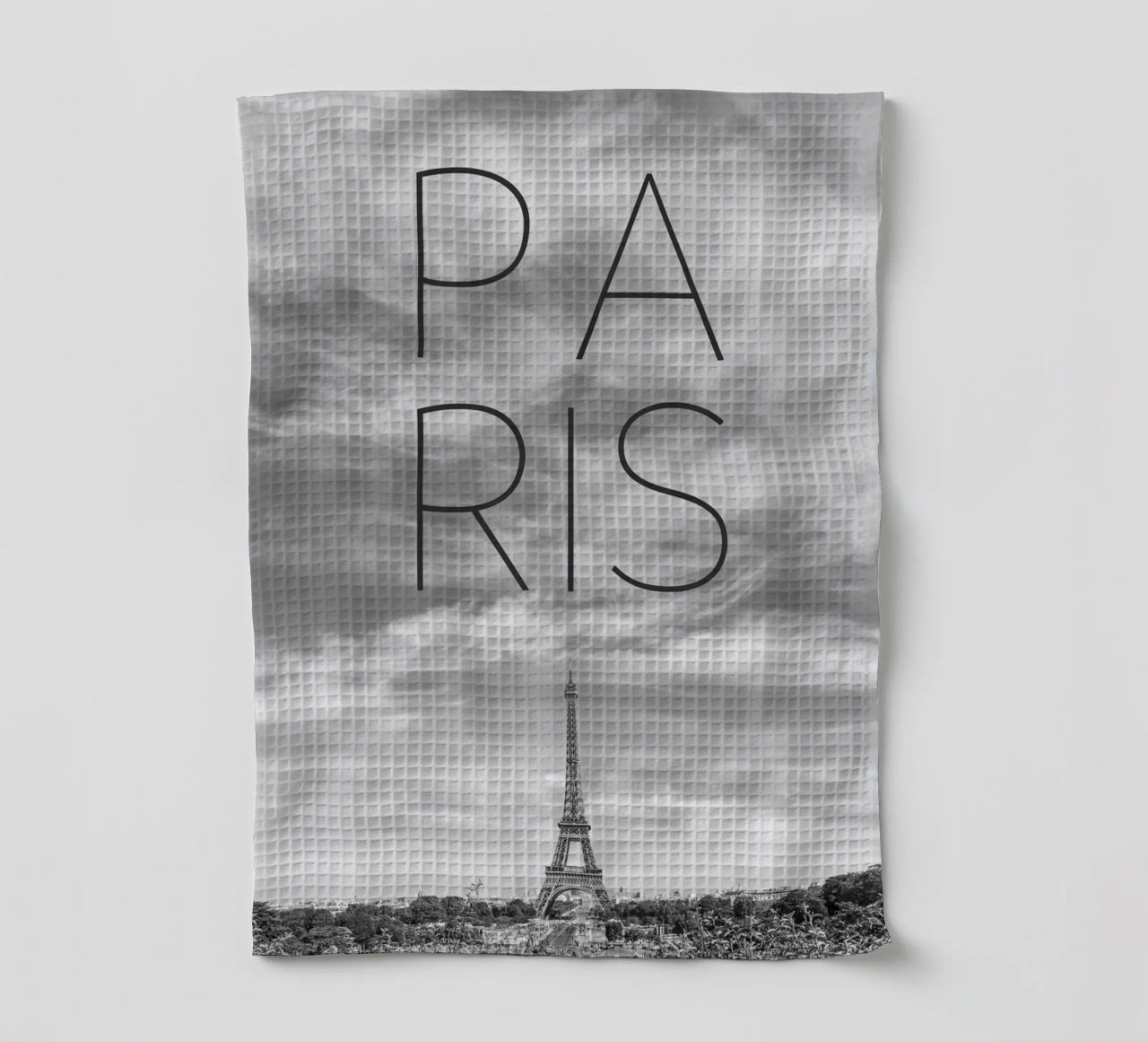 PARIGI Torre Eiffel | Testo & Skyline canovaccio da cucina da Melanie Viola