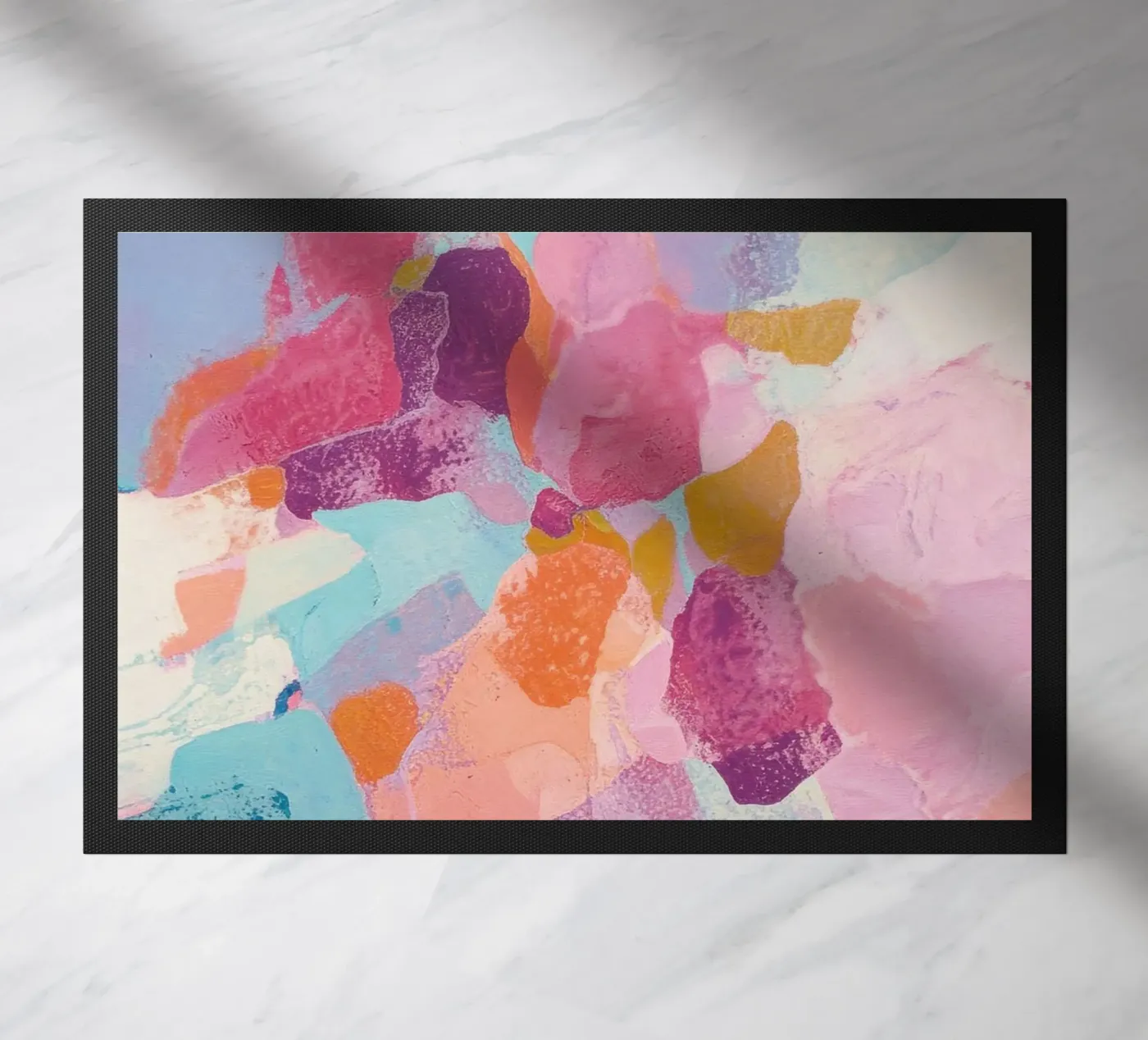 Prismatic Flow doormat by HUE FLOW