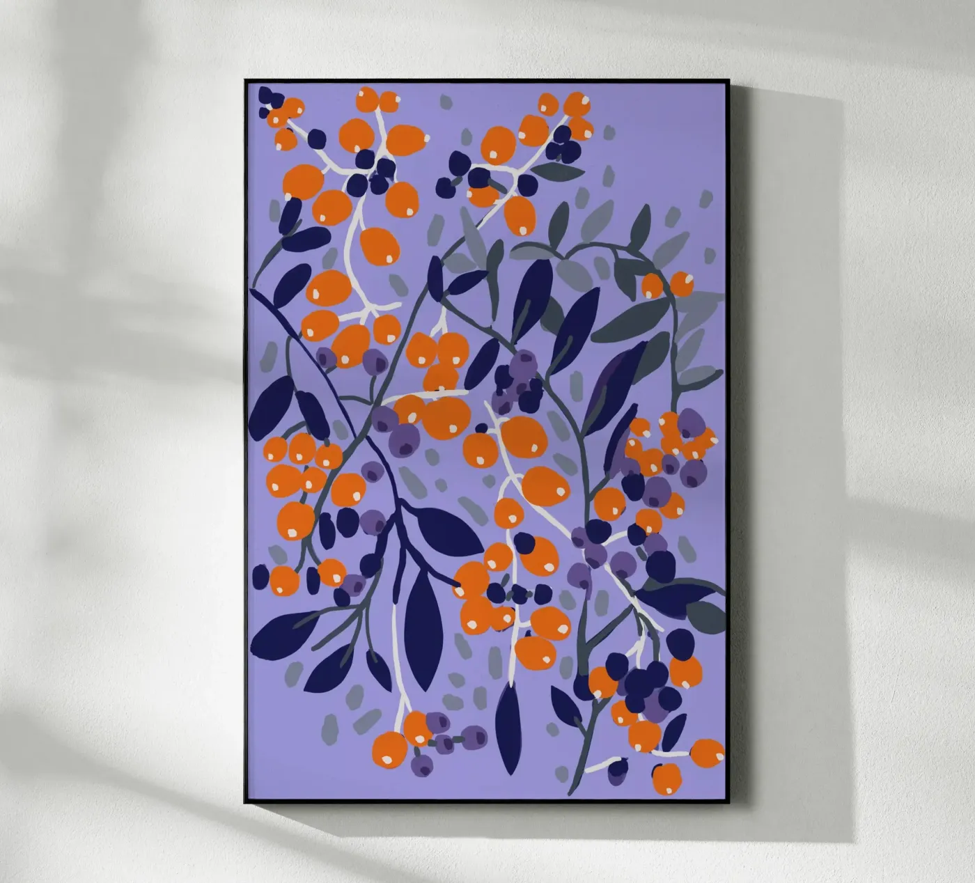 Orange Berries acrylic glass by treechild