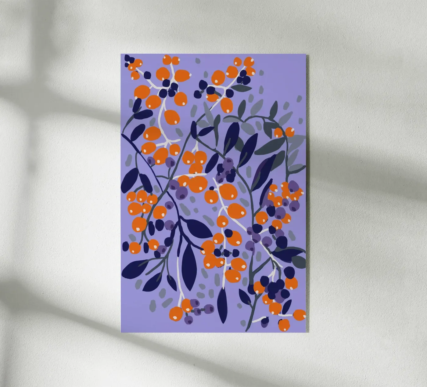 Orange Berries acrylic glass by treechild