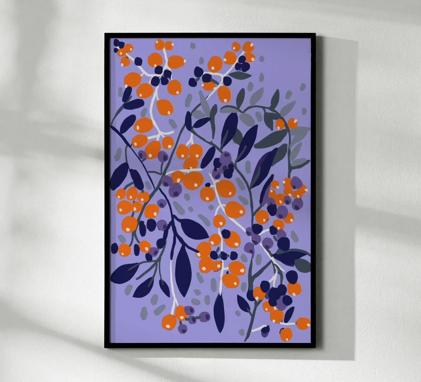 Orange Berries poster by treechild