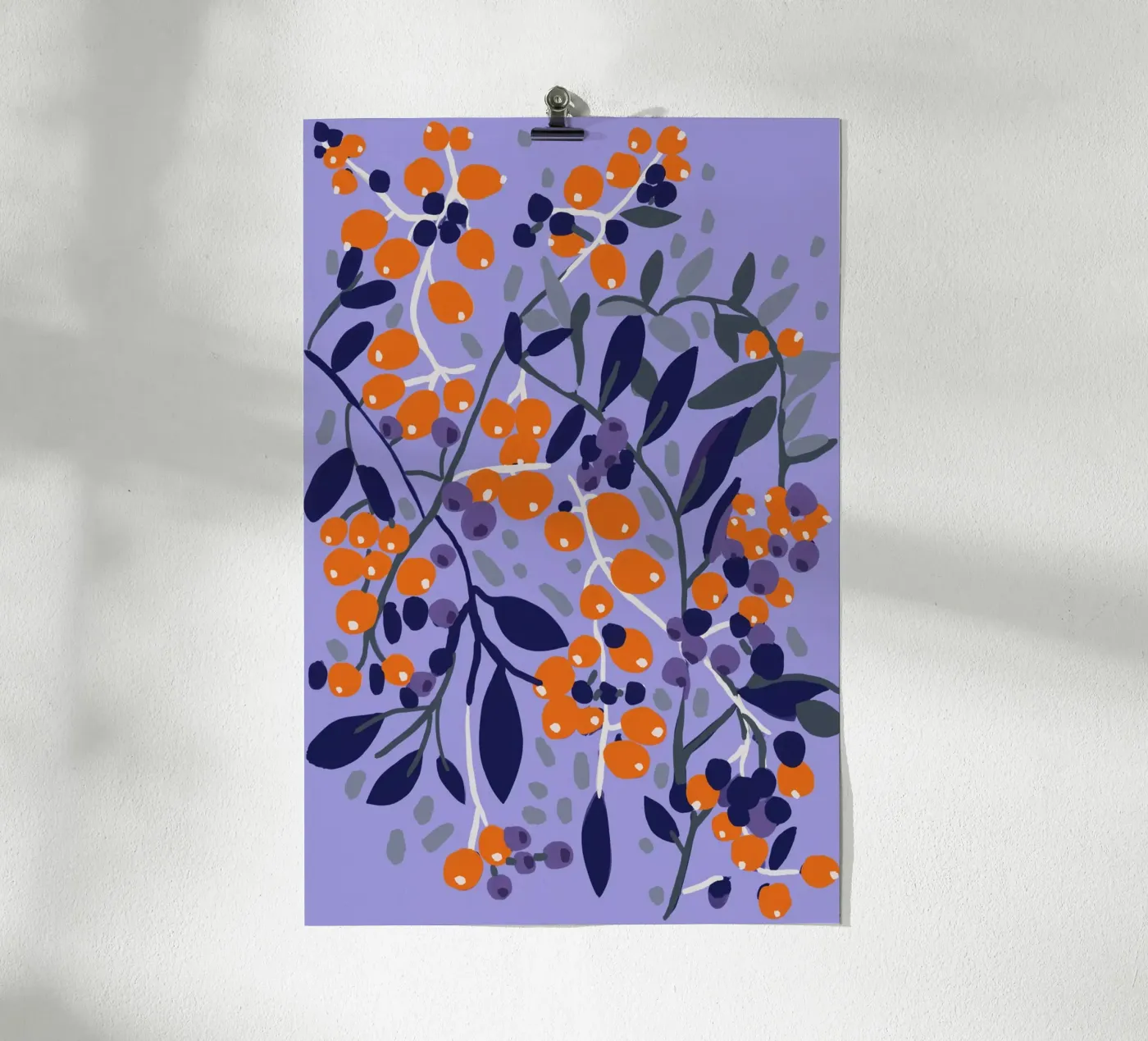 Orange Berries poster by treechild