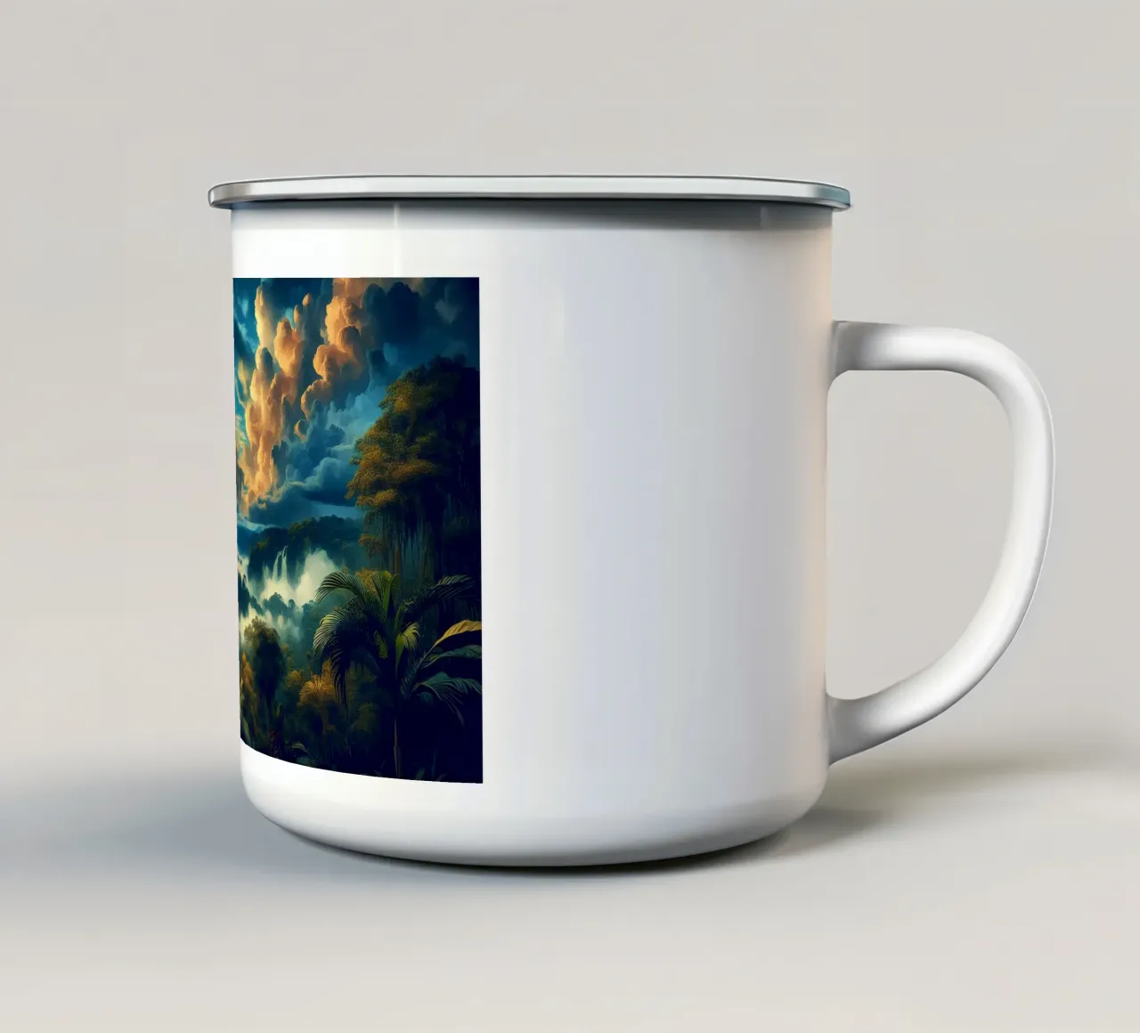 ARA BLU tazza in smalto da RUBIANT ART