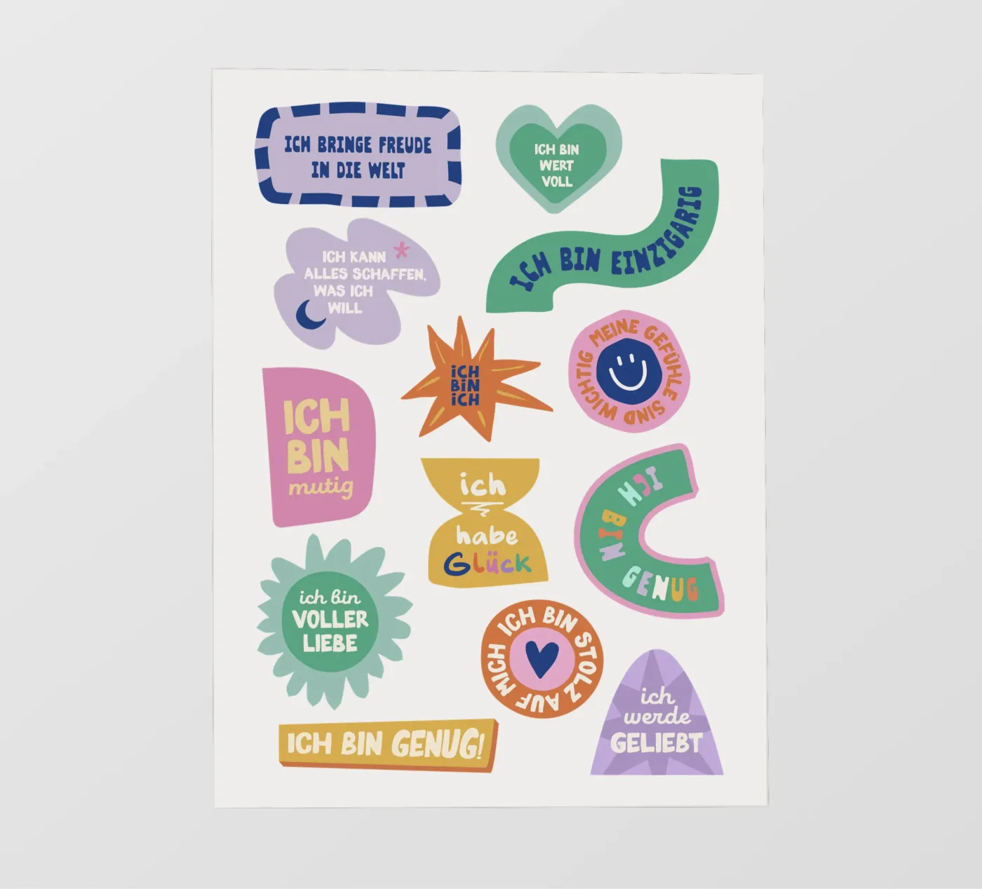 Affirmation Sticker pellicola backlit da we line studio - art