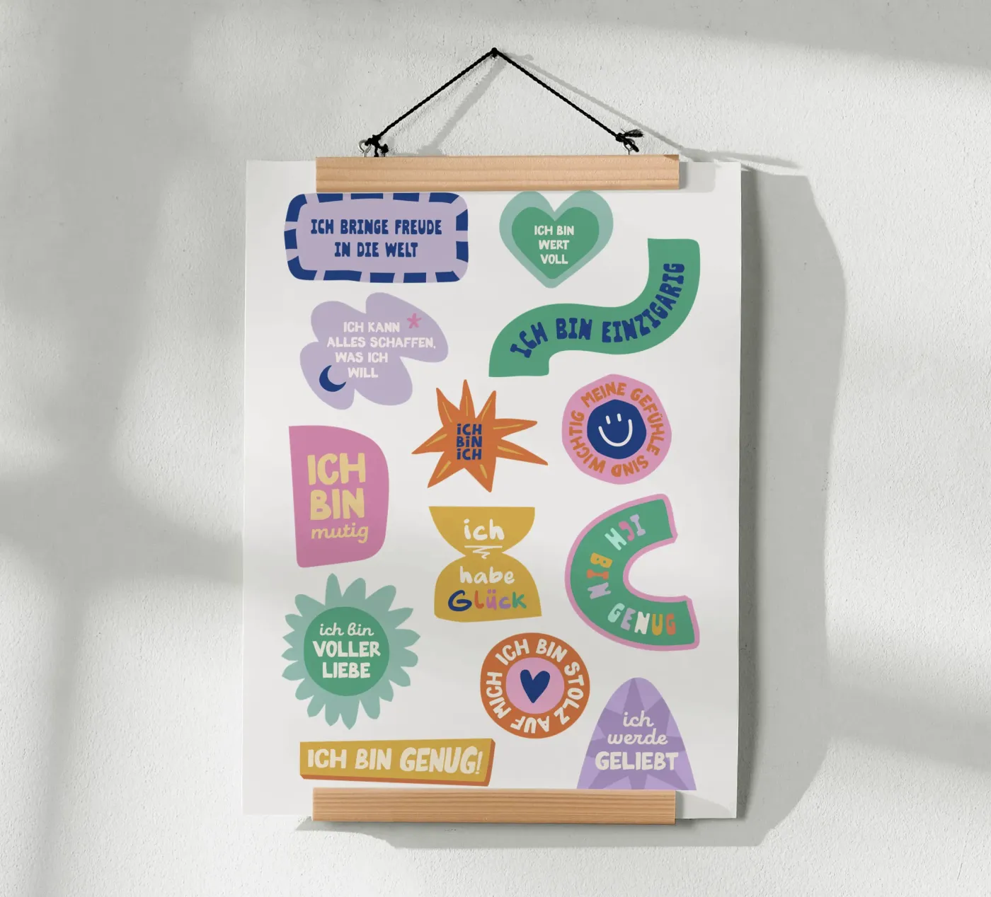 Affirmation Sticker poster da we line studio - art