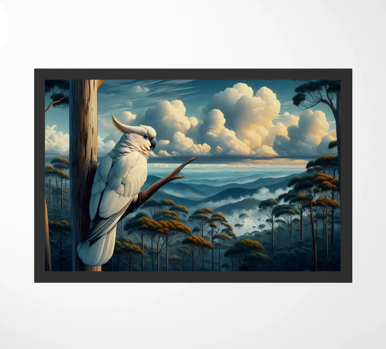 CACATOES doormat by RUBIANT ART