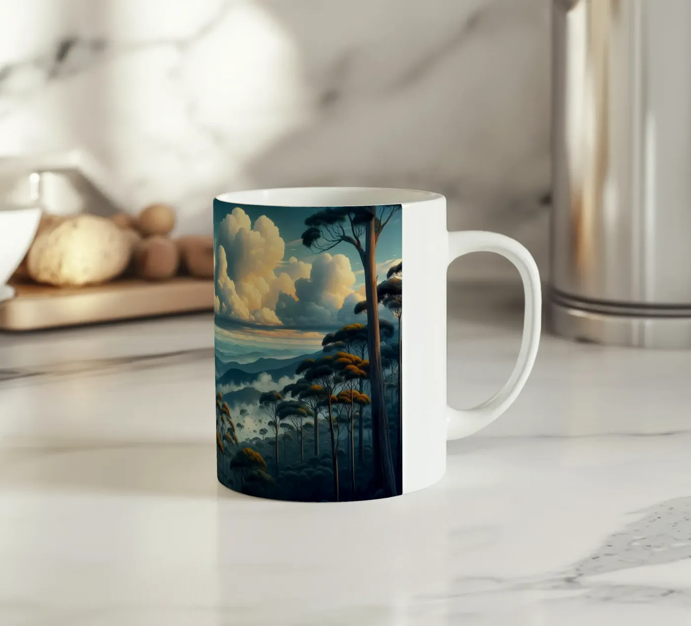 CACATOES ceramic mug by RUBIANT ART