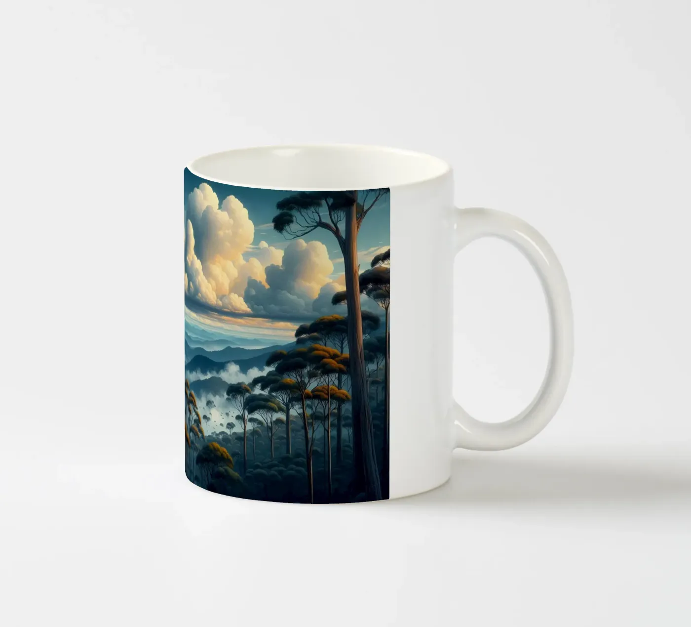 CACATOES ceramic mug by RUBIANT ART