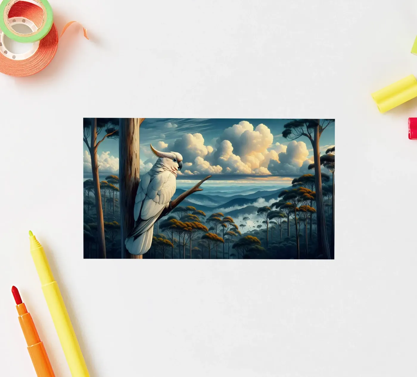 CACATOES sticker by RUBIANT ART