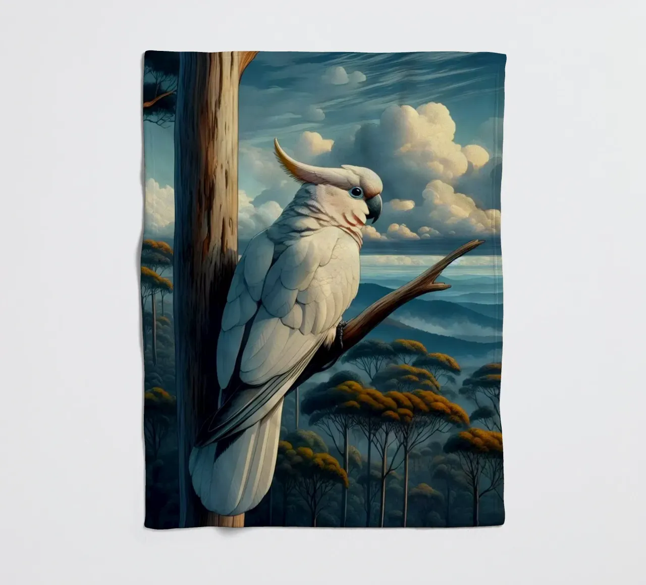 CACATOES fleecedeken van RUBIANT ART