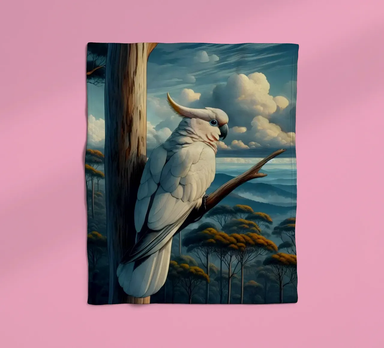 CACATOES fleecedeken van RUBIANT ART