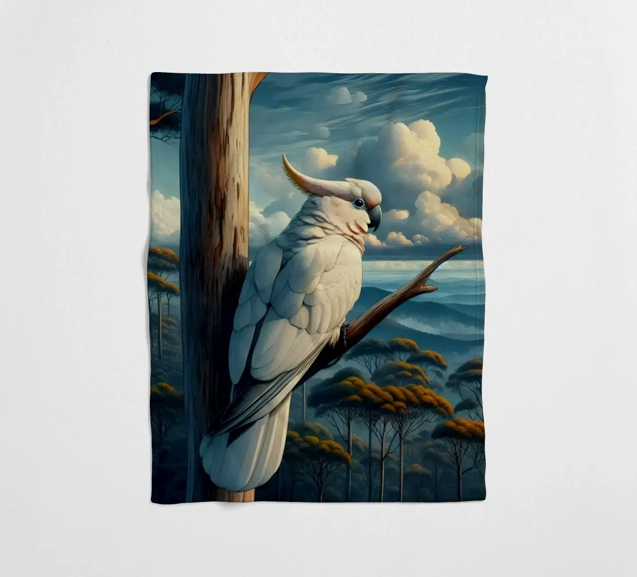 CACATOES fleecedeken van RUBIANT ART