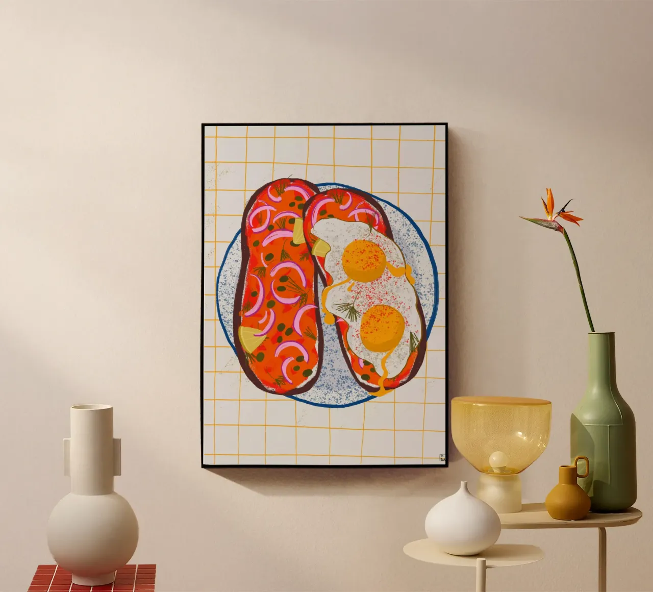 Toasts With Fried Eggs plexiglass da Be Mart