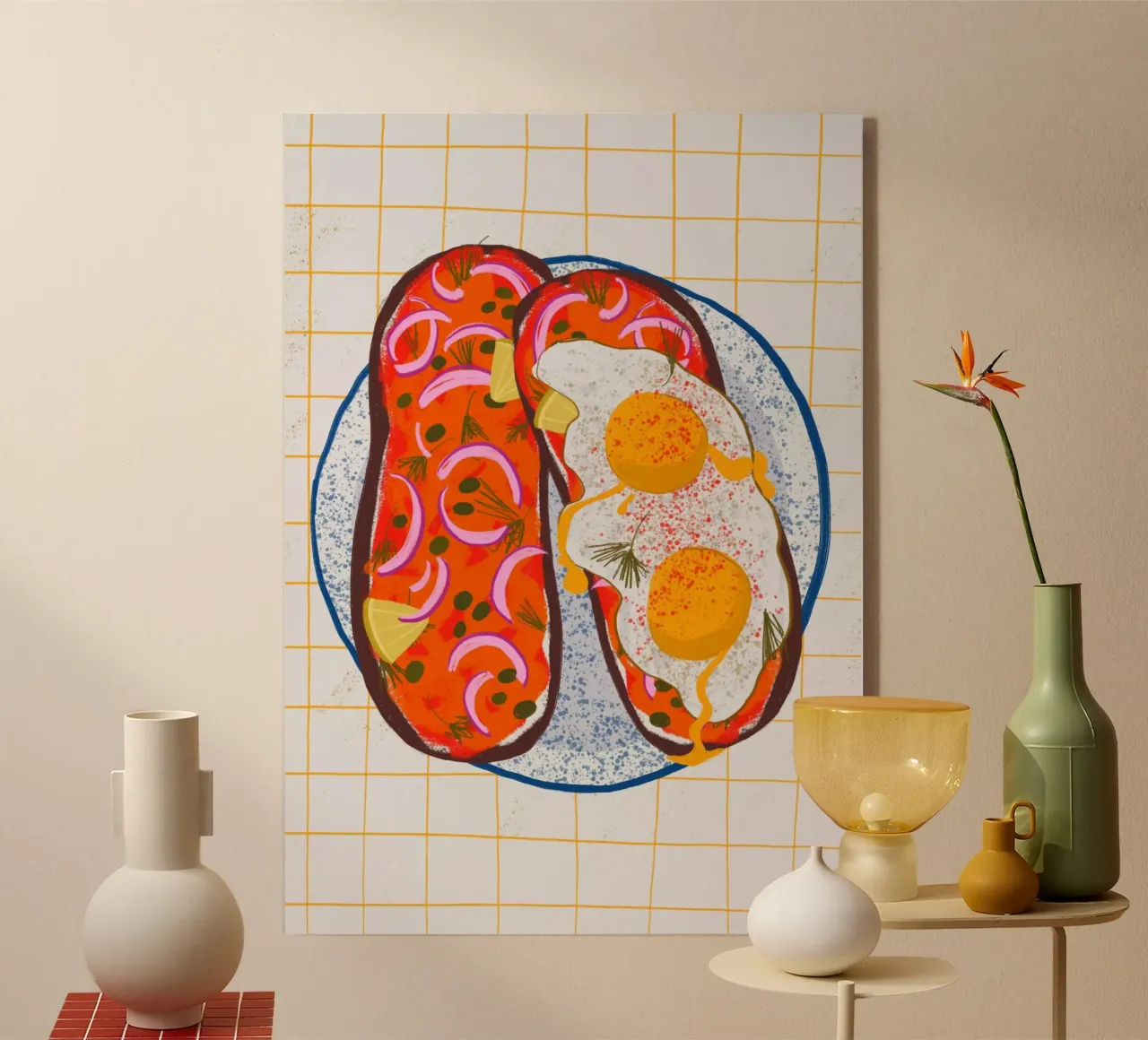 Toasts With Fried Eggs plexiglass da Be Mart