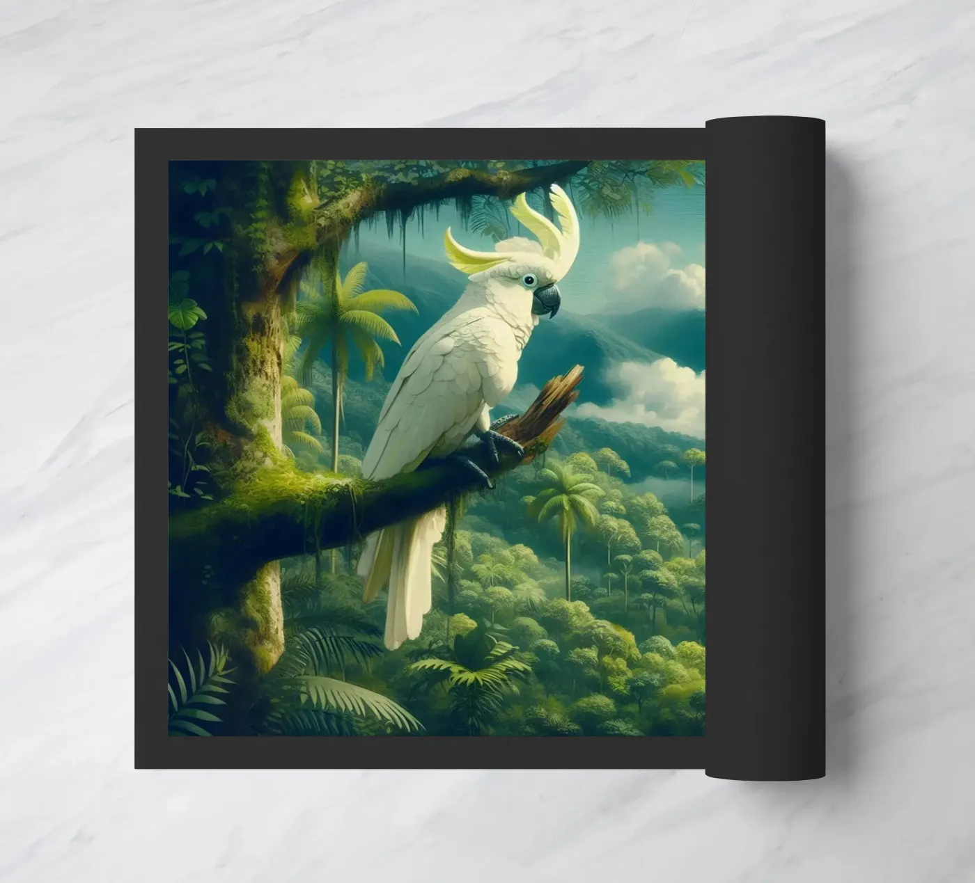 CACATOES doormat by RUBIANT ART