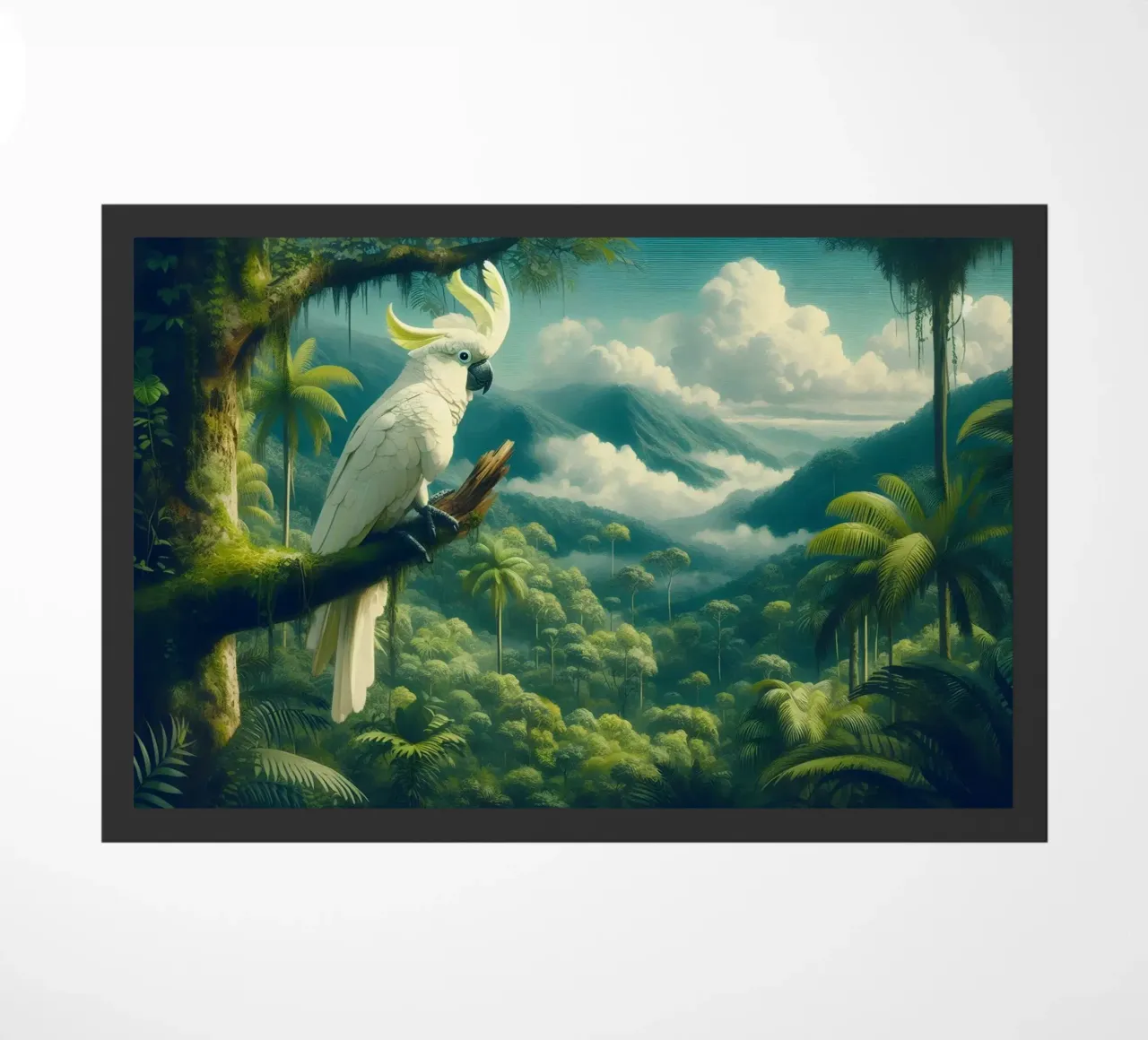 CACATOES deurmat van RUBIANT ART