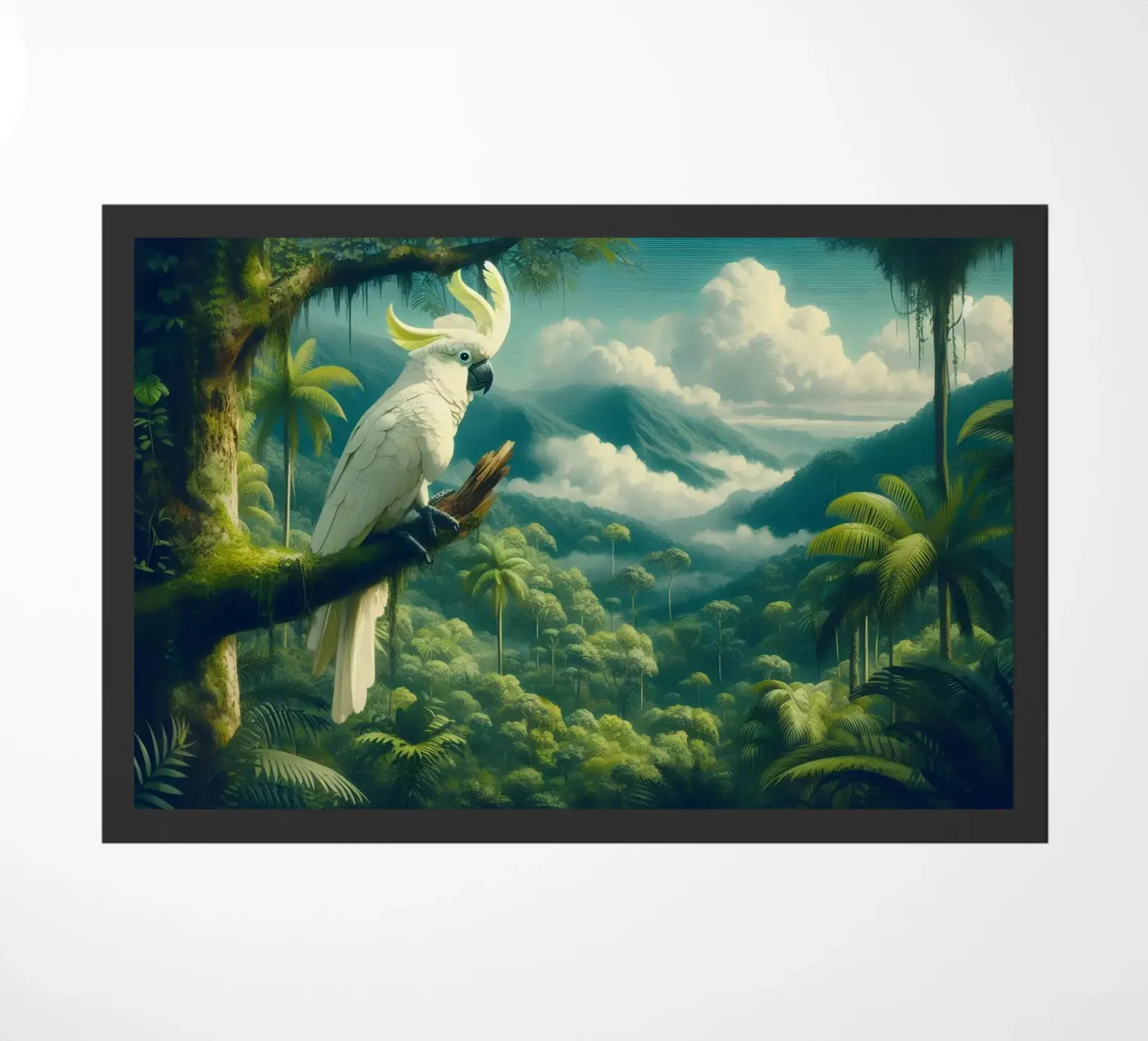 CACATOES doormat by RUBIANT ART