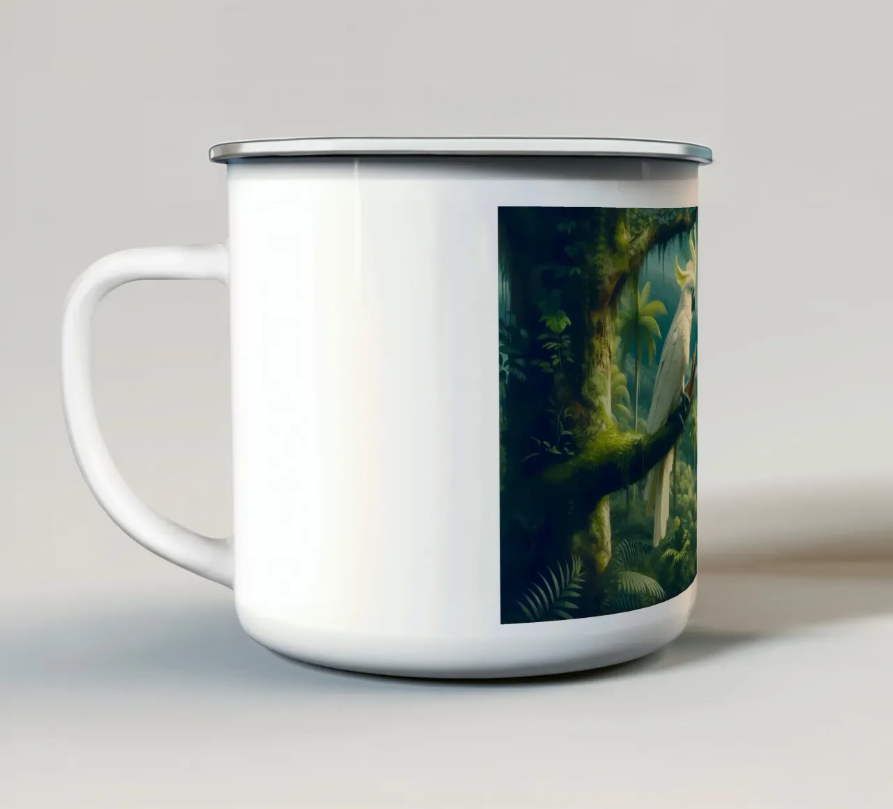 CACATOI tazza in smalto da RUBIANT ART