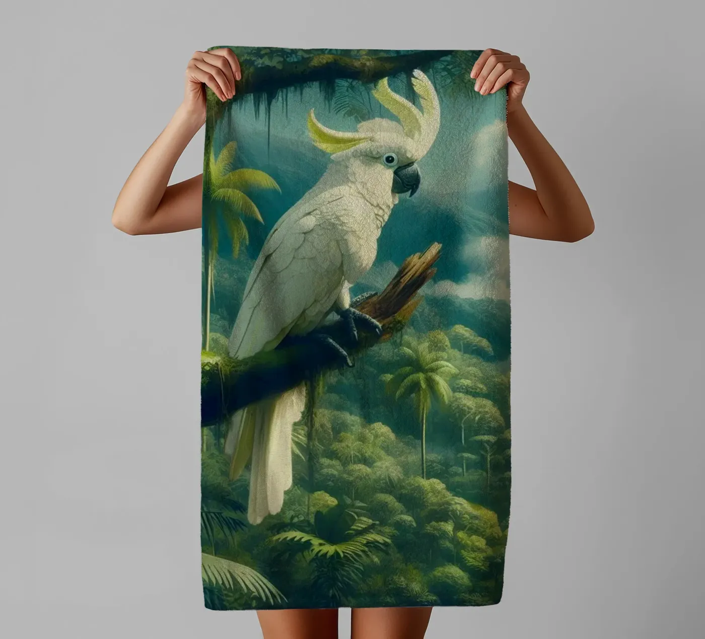 CACATOES towel by RUBIANT ART
