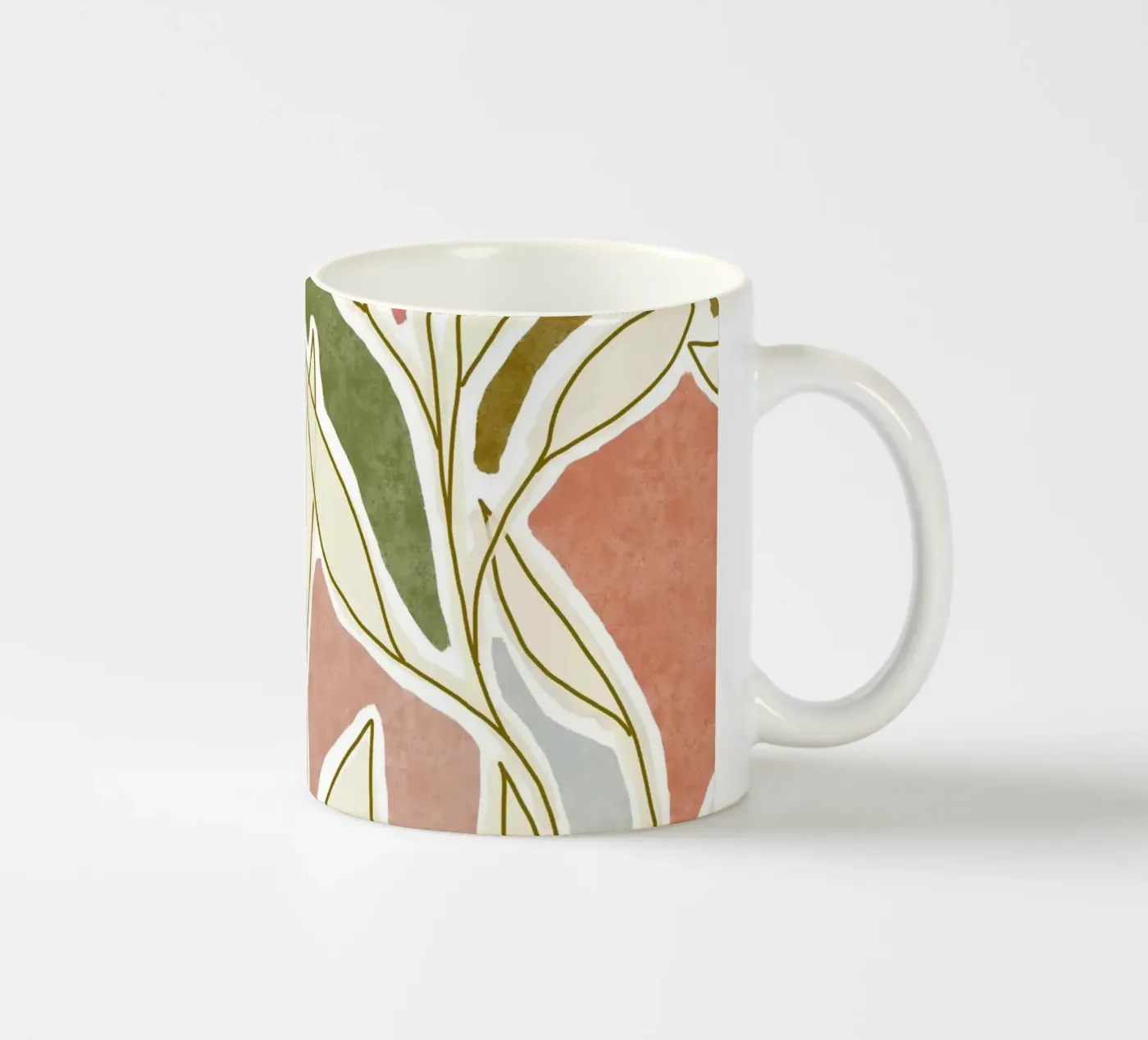 Botanical Dream Patchwork ceramic mug by DesigndN Botanical