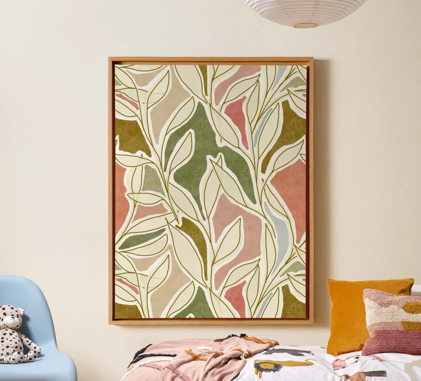 Botanical Dream Patchwork canvas van DesigndN Botanical